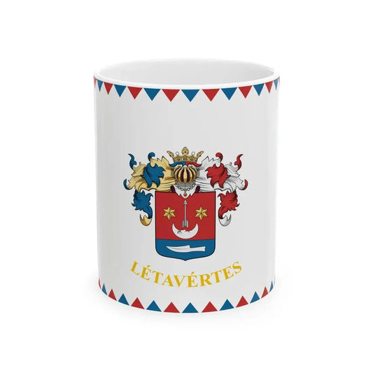 Flag of Letavertes (Hungary) White Coffee Mug 11oz - Go Mug Yourself