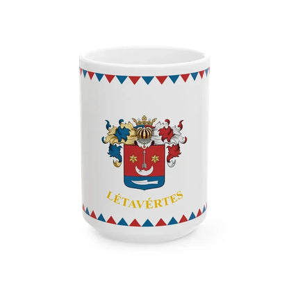 Flag of Letavertes (Hungary) White Coffee Mug 15oz - Go Mug Yourself
