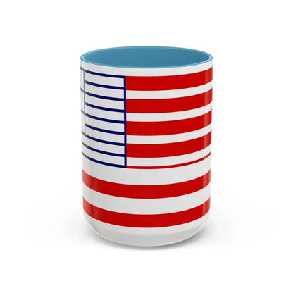 Flag of Lethbridge Canada - Accent Coffee Mug 15oz Light Blue - Go Mug Yourself