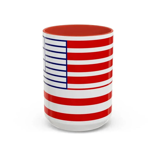 Flag of Lethbridge Canada - Accent Coffee Mug 15oz Red - Go Mug Yourself