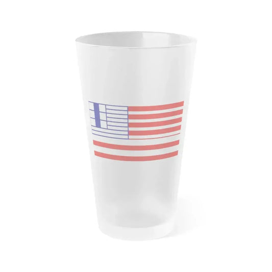 Flag of Lethbridge Canada - Frosted Pint Glass 16oz 16oz Frosted - Go Mug Yourself