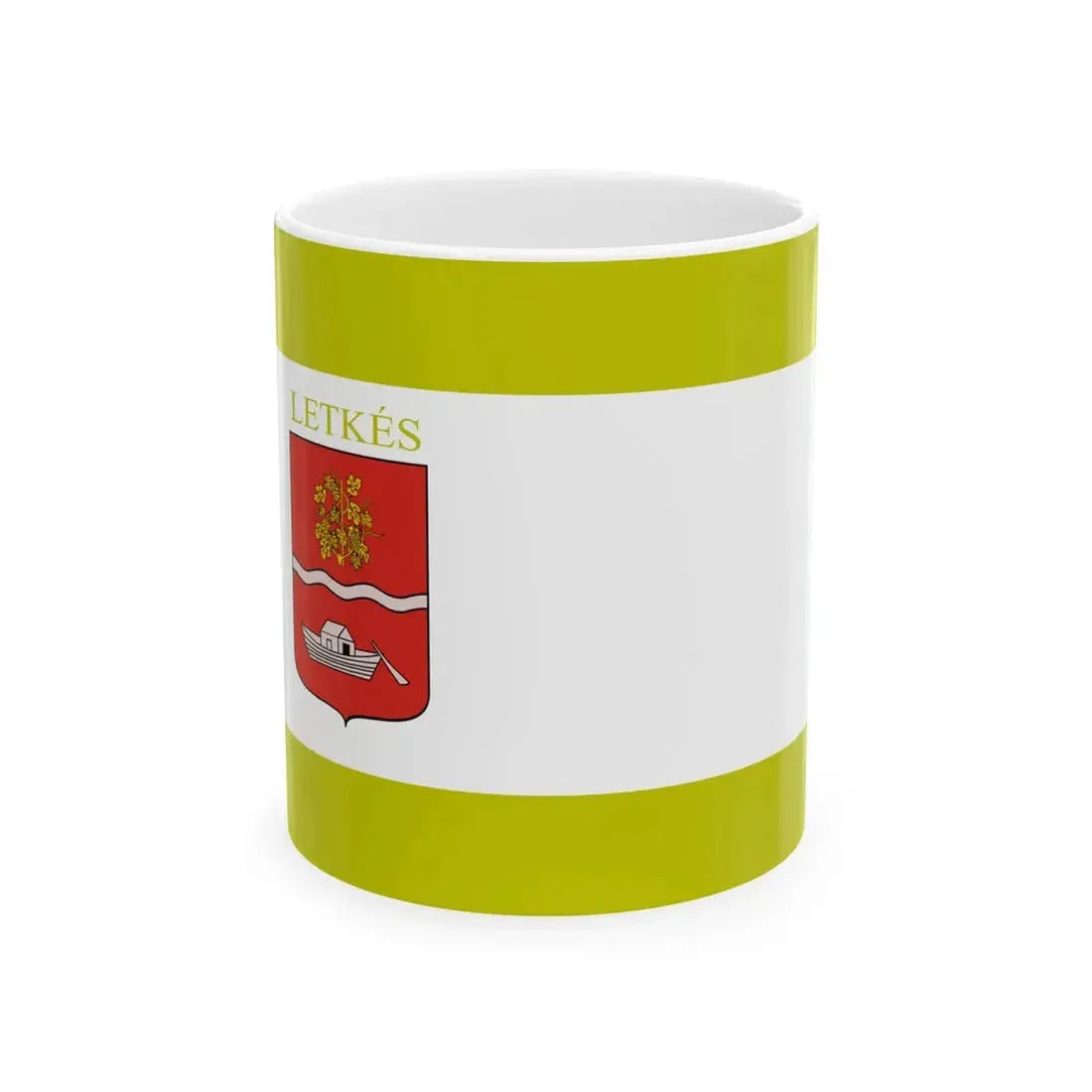 Flag of Letkes (Hungary) White Coffee Mug 11oz - Go Mug Yourself
