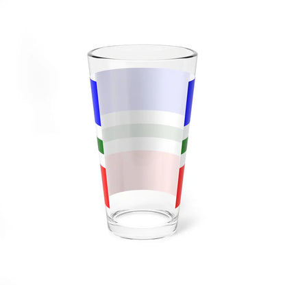 Flag of Letychiv raion (Ukraine) Pint Glass 16oz - Go Mug Yourself