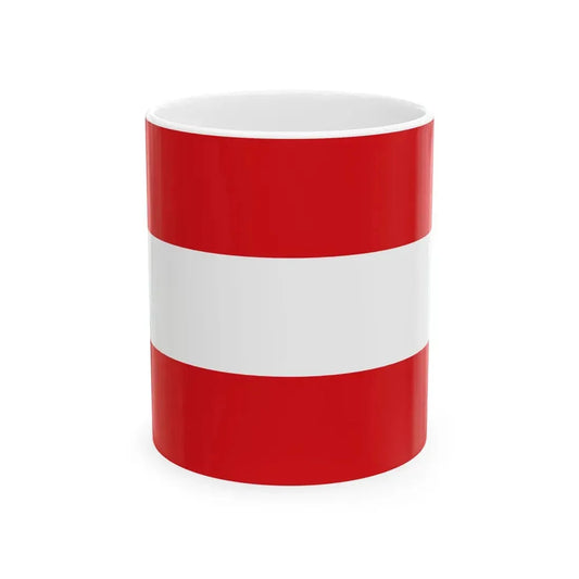 Flag of Leuven (Belgium) White Coffee Mug 11oz - Go Mug Yourself