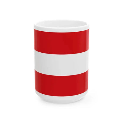 Flag of Leuven (Belgium) White Coffee Mug 15oz - Go Mug Yourself