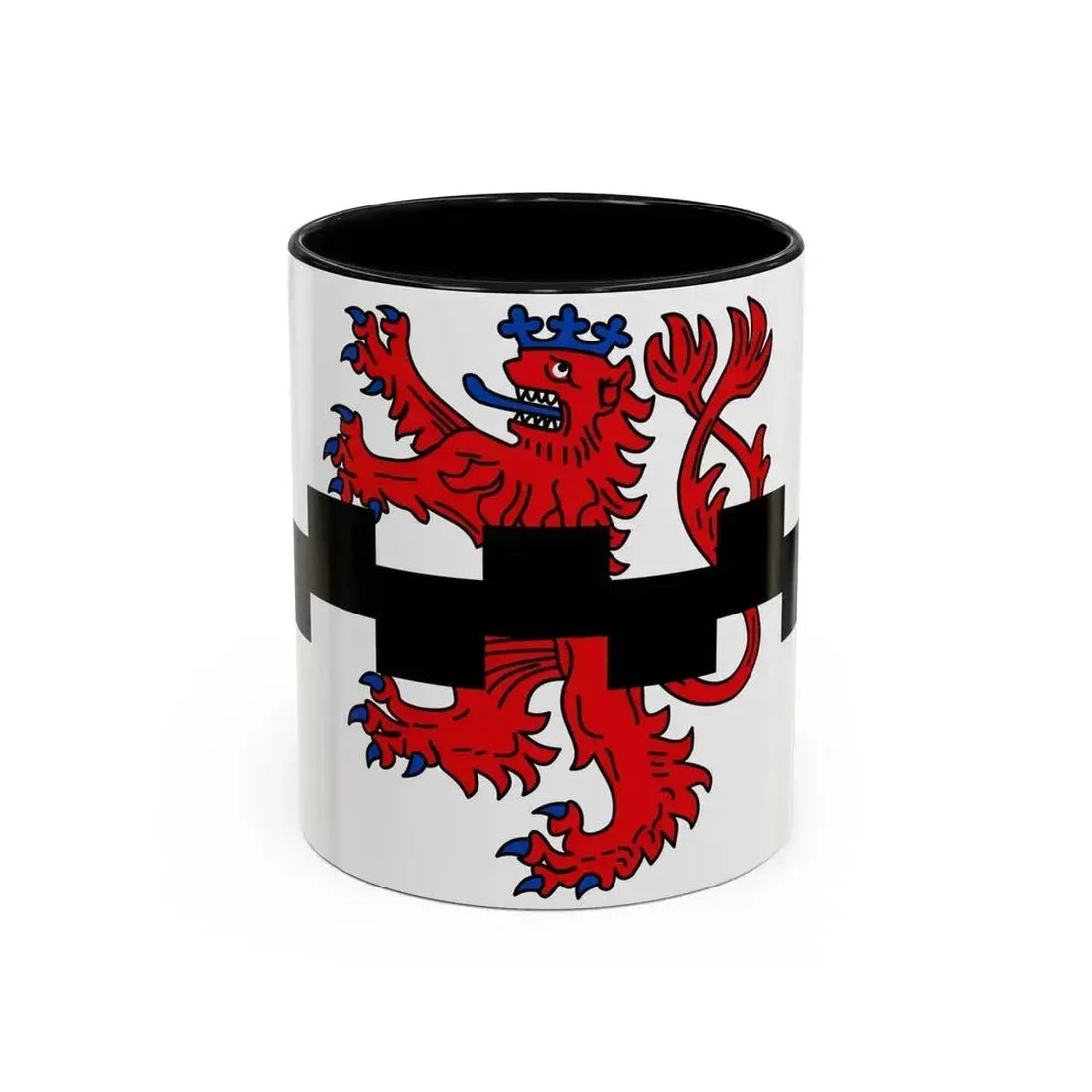 Flag of Leverkusen Germany - Accent Coffee Mug 11oz Black - Go Mug Yourself