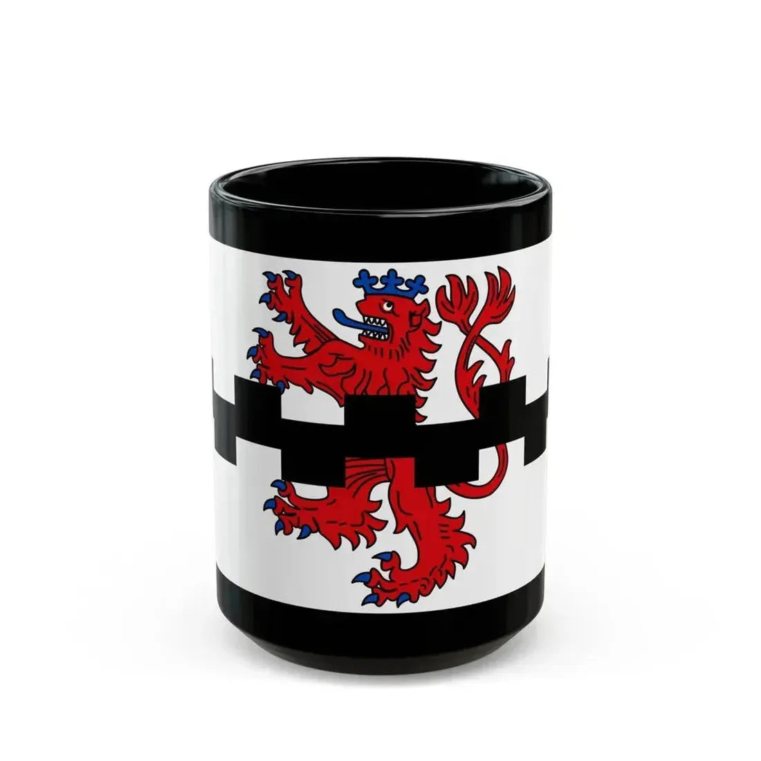 Flag of Leverkusen Germany - Black Coffee Mug 15oz - Go Mug Yourself