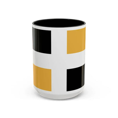 Flag of Levis Canada - Accent Coffee Mug 15oz Black - Go Mug Yourself
