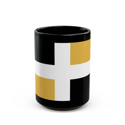 Flag of Levis Canada - Black Coffee Mug-15oz-Go Mug Yourself