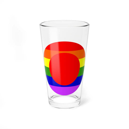 Flag of LGBT Japan (Japan) Pint Glass 16oz 16oz - Go Mug Yourself