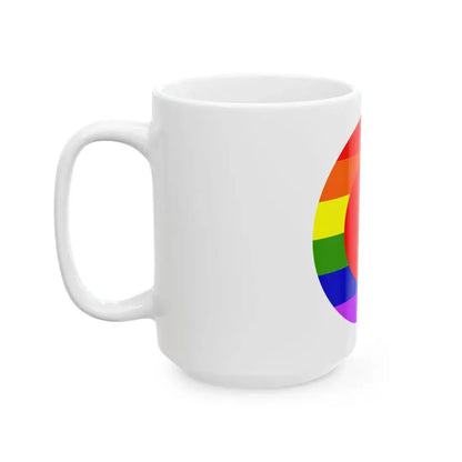 Flag of LGBT Japan (Japan) White Coffee Mug - Go Mug Yourself