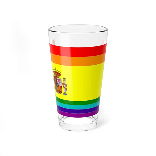 Flag of LGBT Spain (Spain) Pint Glass 16oz 16oz - Go Mug Yourself