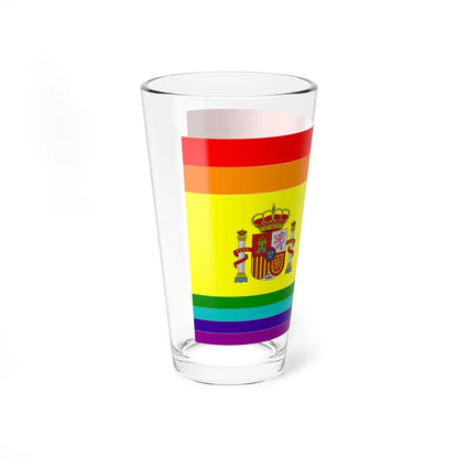 Flag of LGBT Spain (Spain) Pint Glass 16oz - Go Mug Yourself