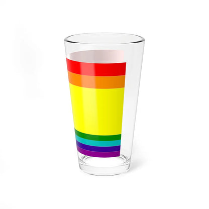 Flag of LGBT Spain (Spain) Pint Glass 16oz - Go Mug Yourself