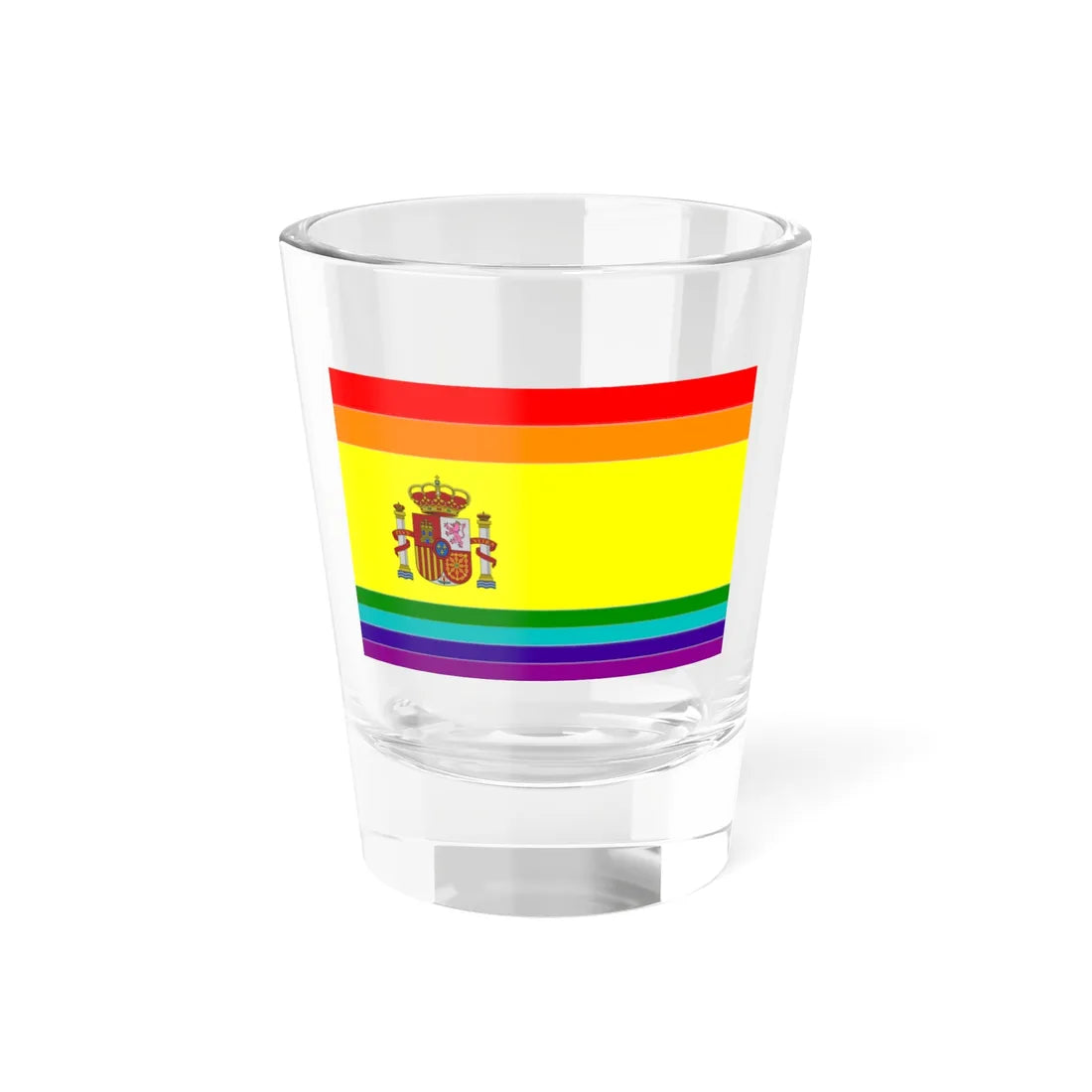 Flag of LGBT Spain (Spain) Shot Glass 1.5oz 1.5oz - Go Mug Yourself