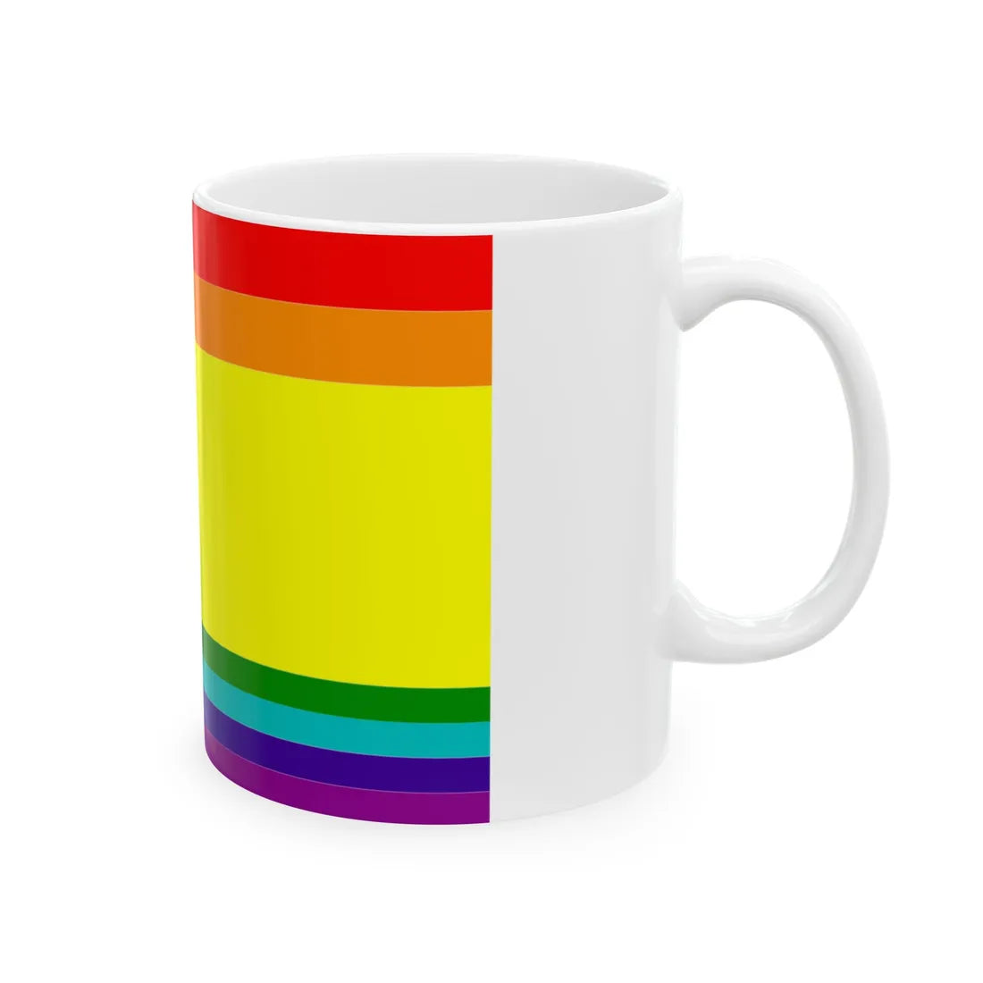 Flag of LGBT Spain (Spain) White Coffee Mug - Go Mug Yourself