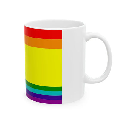 Flag of LGBT Spain (Spain) White Coffee Mug - Go Mug Yourself