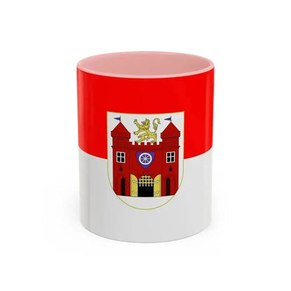 Flag of Liberec Czech Republic - Accent Coffee Mug 11oz Pink - Go Mug Yourself