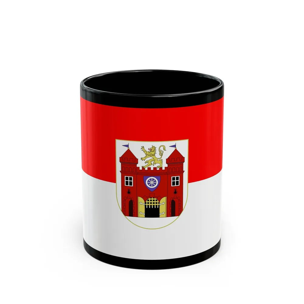 Flag of Liberec Czech Republic - Black Coffee Mug-11oz-Go Mug Yourself