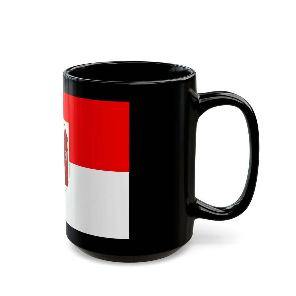 Flag of Liberec Czech Republic - Black Coffee Mug-Go Mug Yourself