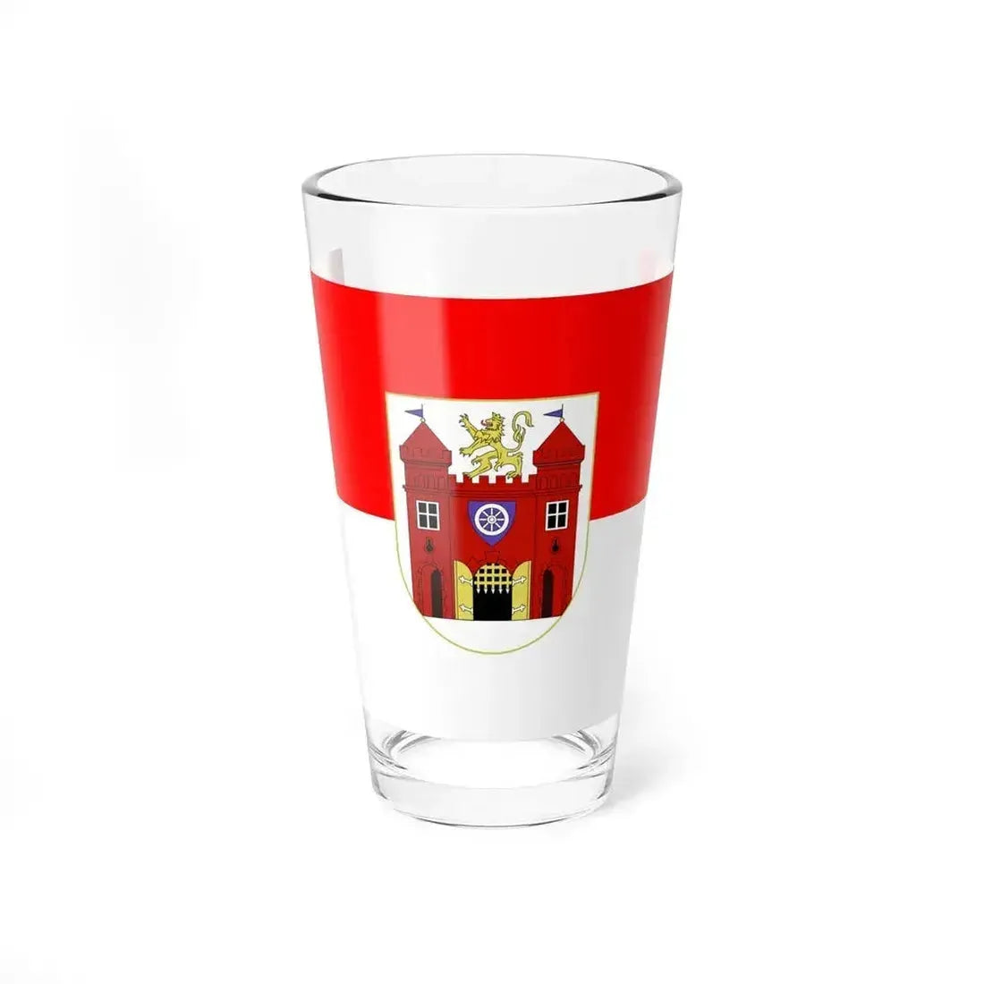 Flag of Liberec Czech Republic - Pint Glass 16oz 16oz - Go Mug Yourself