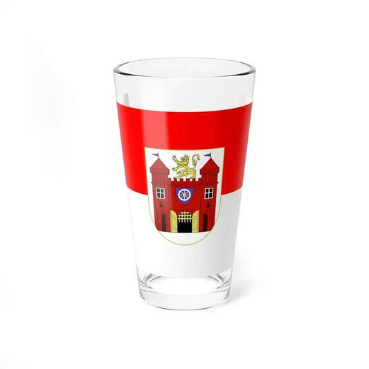Flag of Liberec Czech Republic - Pint Glass 16oz 16oz - Go Mug Yourself