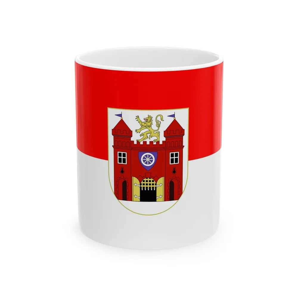 Flag of Liberec Czech Republic - White Coffee Mug-11oz-Go Mug Yourself