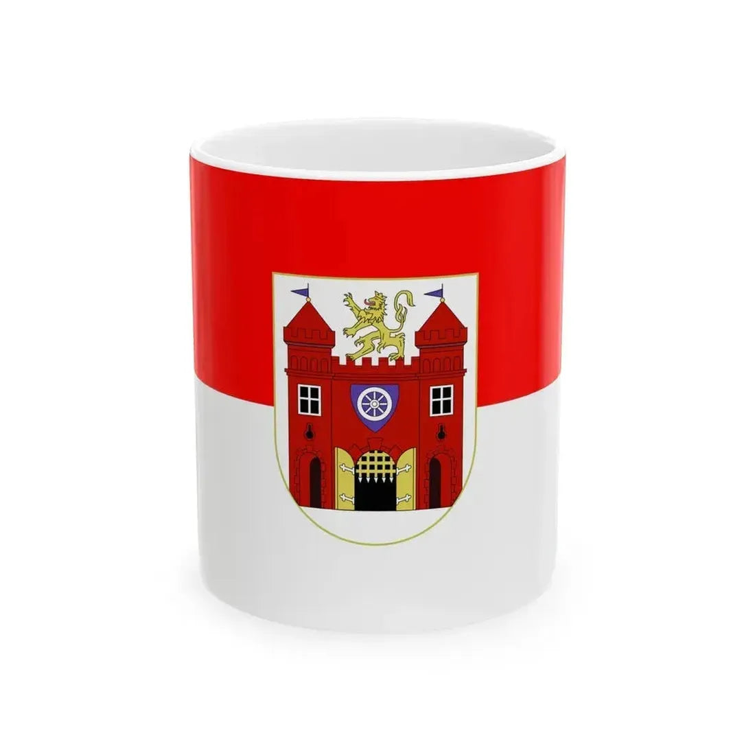 Flag of Liberec Czech Republic - White Coffee Mug 11oz - Go Mug Yourself