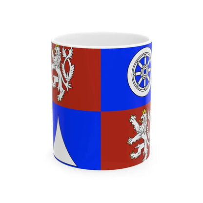 Flag of Liberec Region (Czech Republic) White Coffee Mug 11oz - Go Mug Yourself