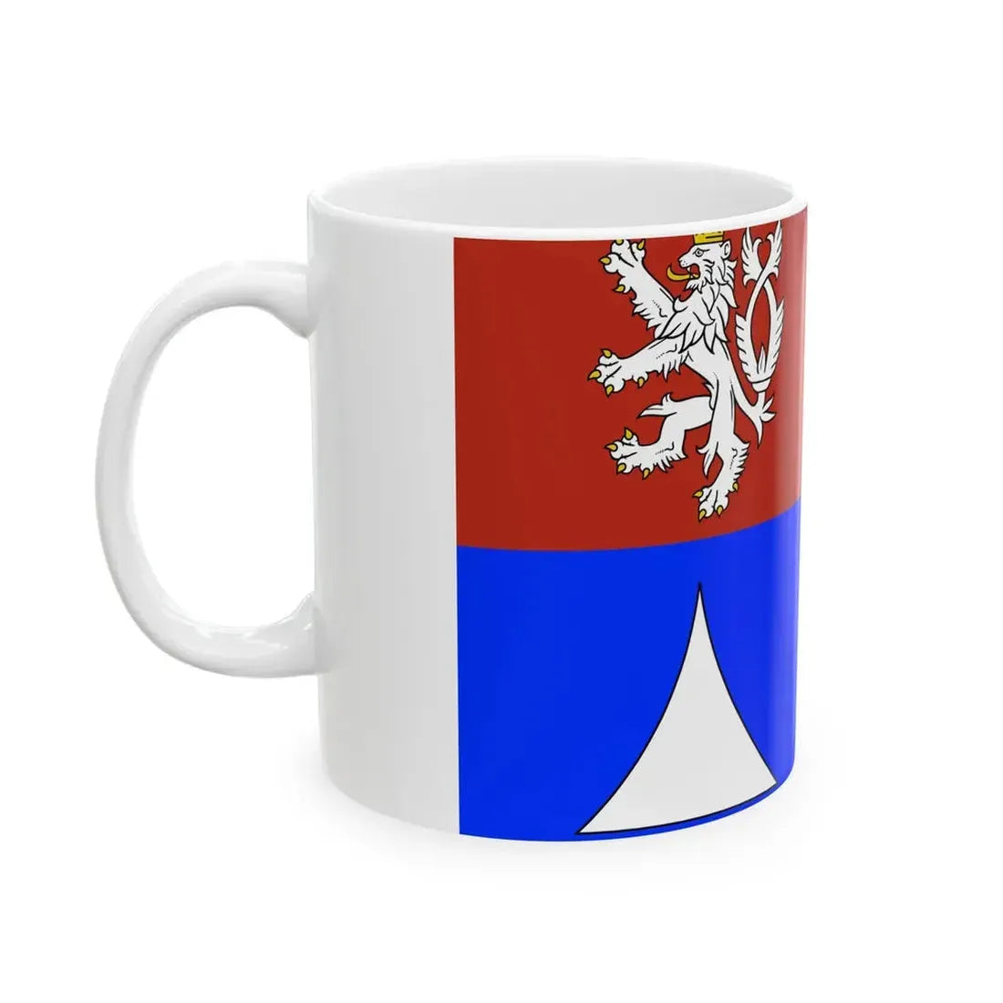 Flag of Liberec Region (Czech Republic) White Coffee Mug - Go Mug Yourself