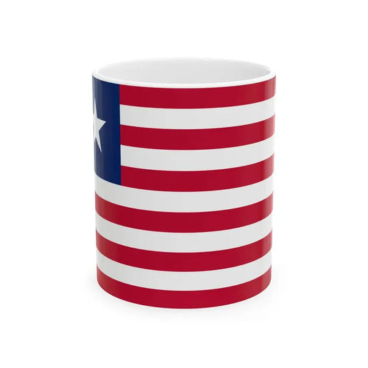 Flag of Liberia 3-2 (Liberia) White Coffee Mug 11oz - Go Mug Yourself