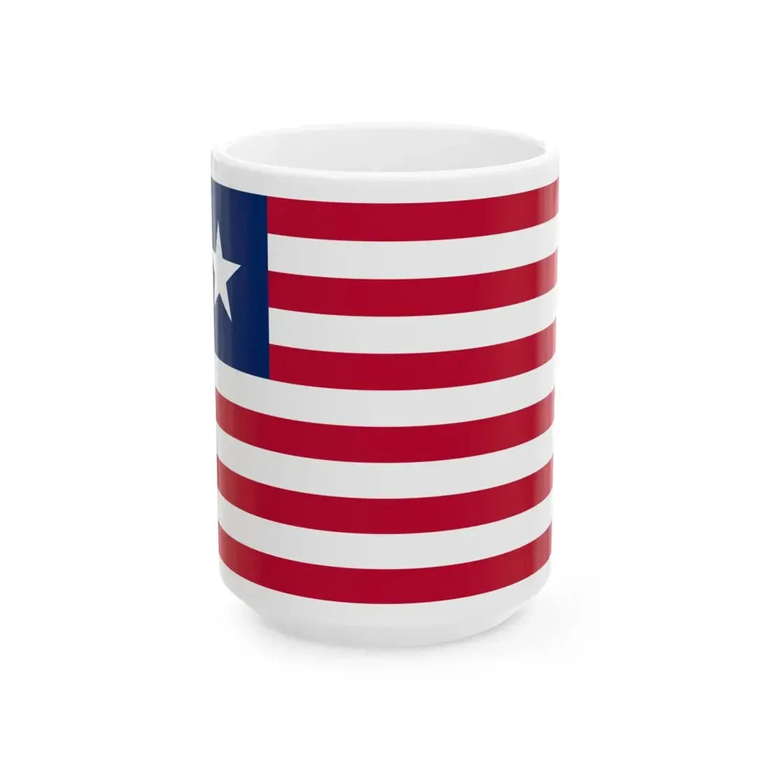 Flag of Liberia 3-2 (Liberia) White Coffee Mug 15oz - Go Mug Yourself