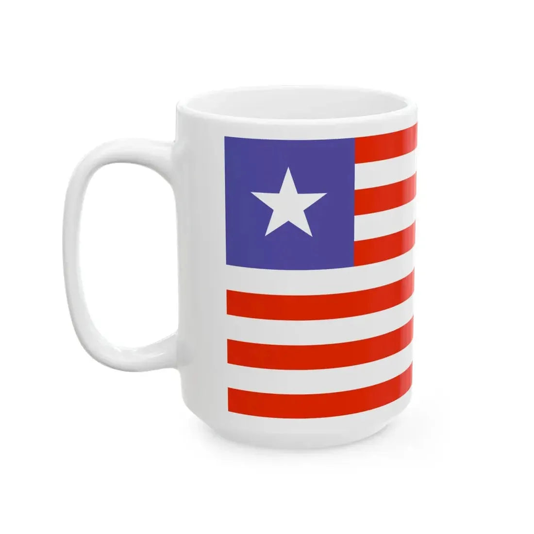 Flag of Liberia WFB 2000 (Liberia) White Coffee Mug - Go Mug Yourself