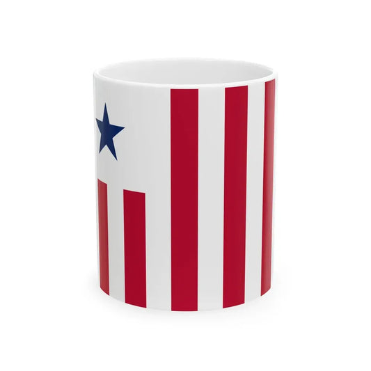 Flag of Liberian Customs (Liberia) White Coffee Mug 11oz - Go Mug Yourself