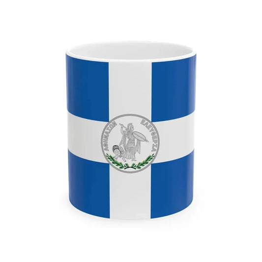 Flag of Liberty of the Athenians (Greece) White Coffee Mug 11oz - Go Mug Yourself