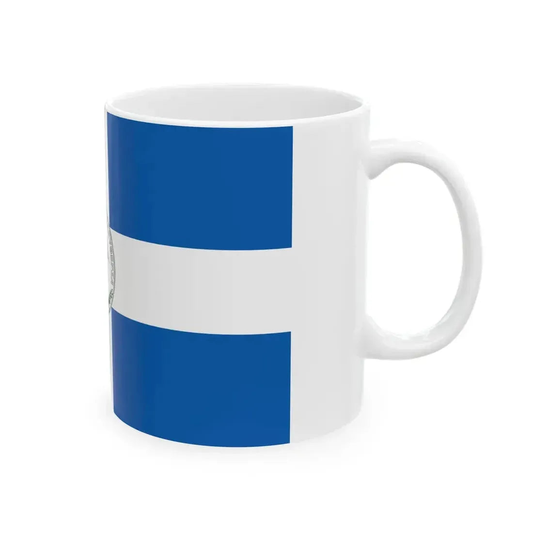 Flag of Liberty of the Athenians (Greece) White Coffee Mug - Go Mug Yourself