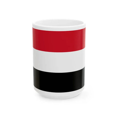 Flag of Libya 1969-1972 (Libya) White Coffee Mug 15oz - Go Mug Yourself