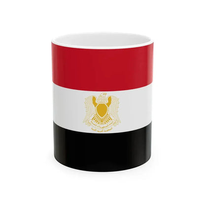 Flag of Libya 1972-1977 1-2 (Libya) White Coffee Mug 11oz - Go Mug Yourself