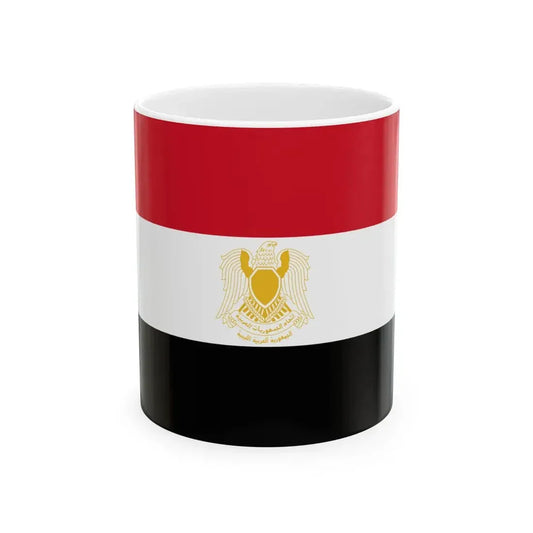Flag of Libya 1972-1977 1-2 (Libya) White Coffee Mug 11oz - Go Mug Yourself
