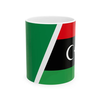 Flag of Libya 2011 combined (Libya) White Coffee Mug 11oz - Go Mug Yourself
