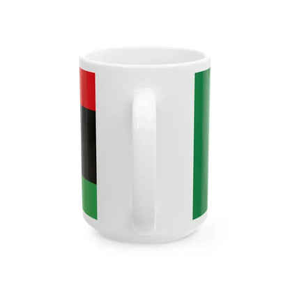Flag of Libya 2011 combined (Libya) White Coffee Mug - Go Mug Yourself