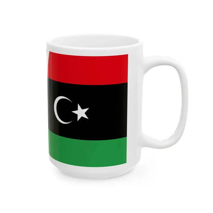 Flag of Libya 2011 combined (Libya) White Coffee Mug - Go Mug Yourself