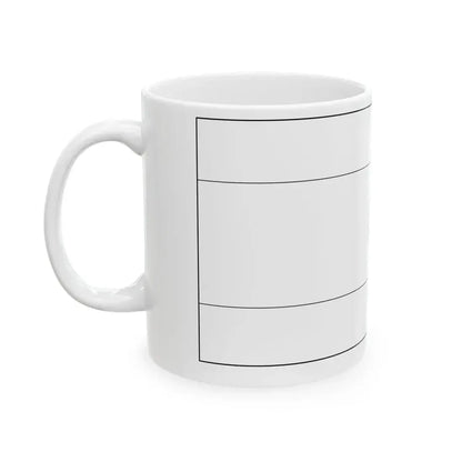 Flag of Libya colouring page (Libya) White Coffee Mug - Go Mug Yourself