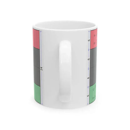 Flag of Libya construction sheet (Libya) White Coffee Mug - Go Mug Yourself