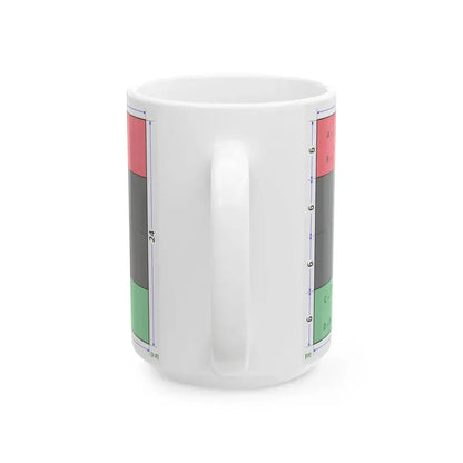 Flag of Libya construction sheet (Libya) White Coffee Mug - Go Mug Yourself