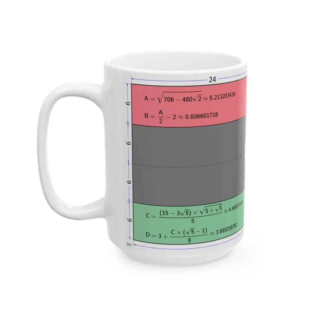 Flag of Libya construction sheet (Libya) White Coffee Mug - Go Mug Yourself