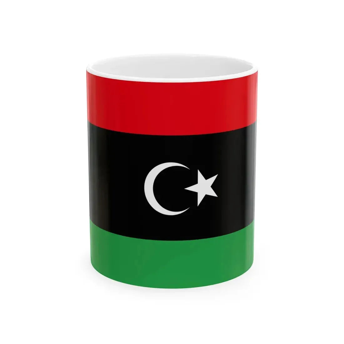Flag of Libya (Libya) White Coffee Mug 11oz - Go Mug Yourself