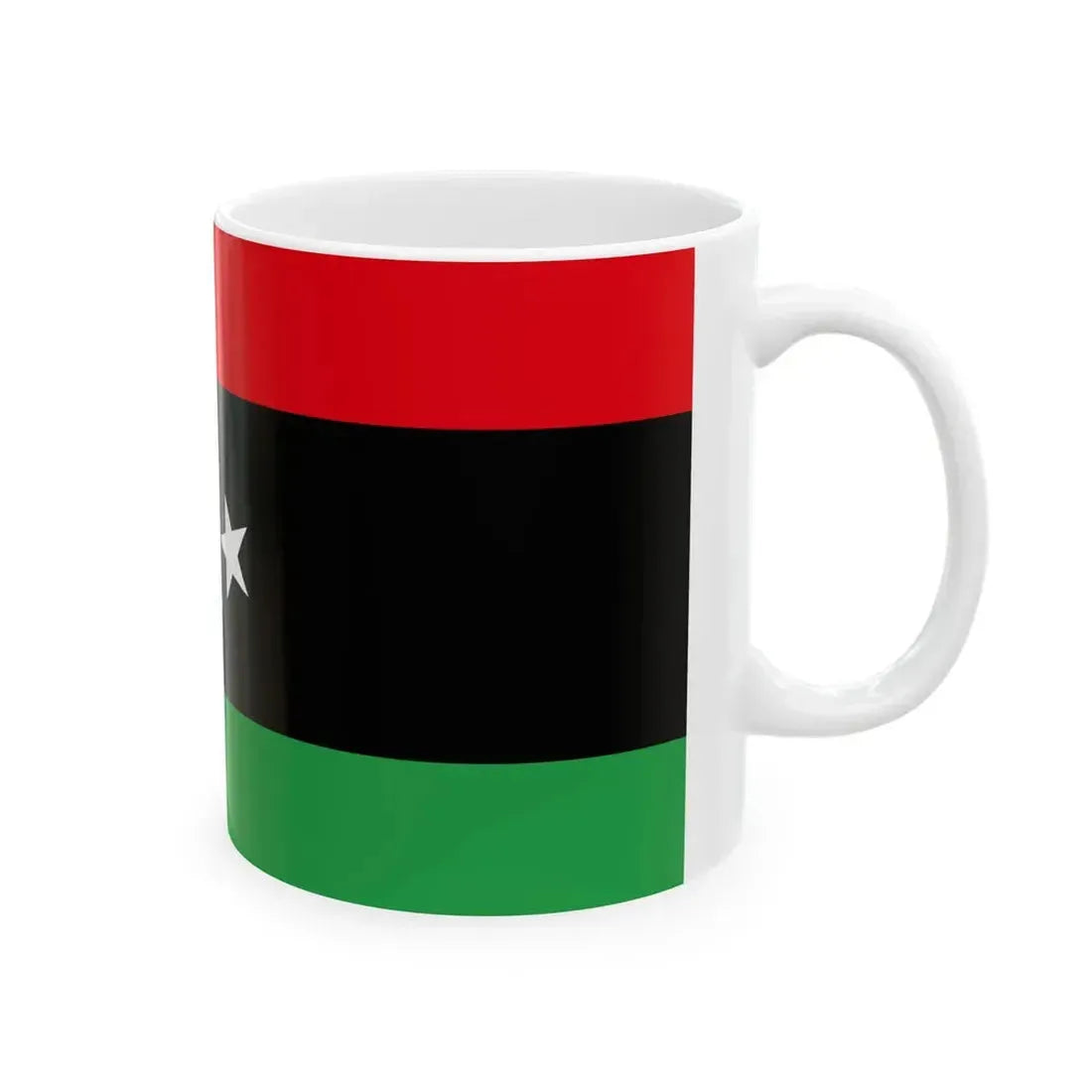 Flag of Libya (Libya) White Coffee Mug - Go Mug Yourself