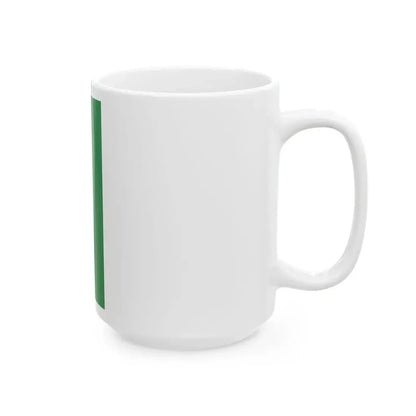 Flag of Libya vertical 1977-2011 (Libya) White Coffee Mug - Go Mug Yourself