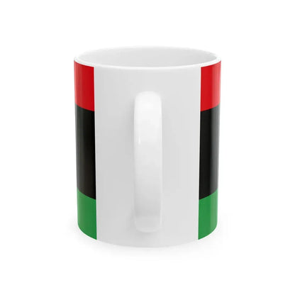 Flag of Libya without crescent and star (Libya) White Coffee Mug - Go Mug Yourself